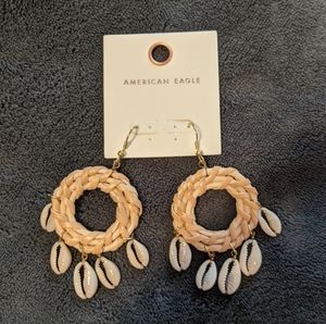 3 for $30 |  AE shell basket weave earrings